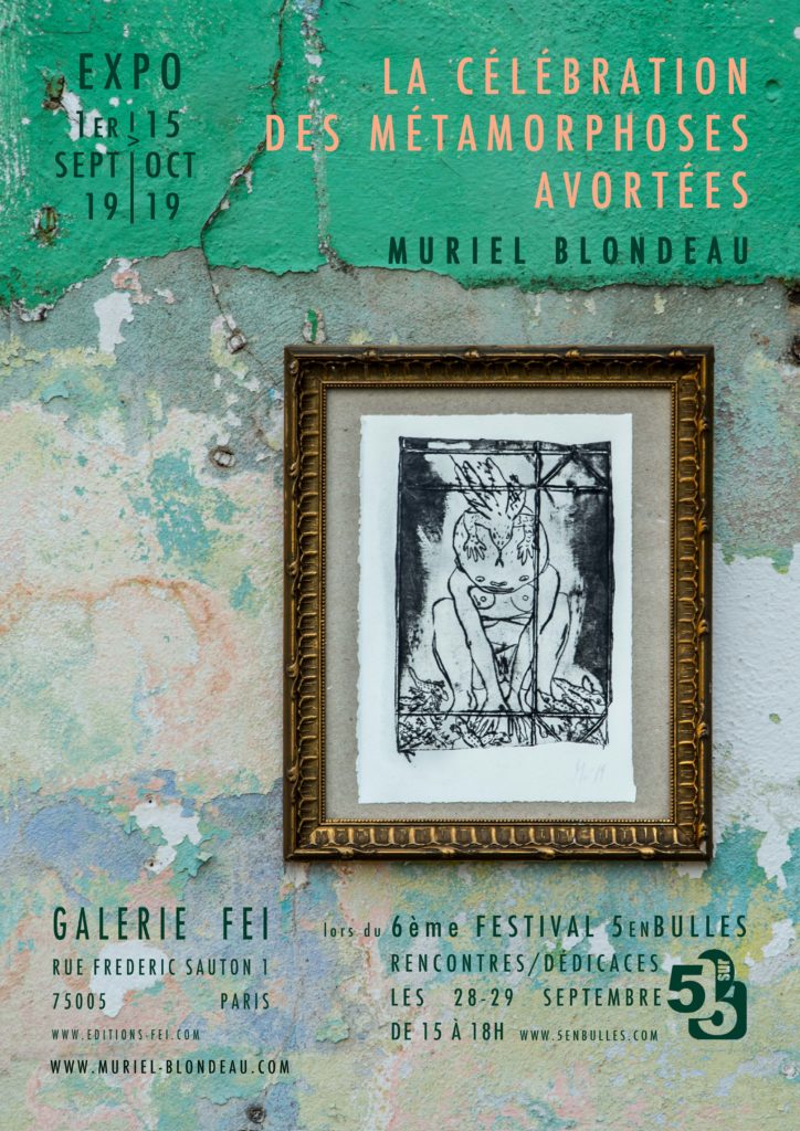 Muriel Blondeau La célébration expo Paris Mu 5enbulles Galerie Fei