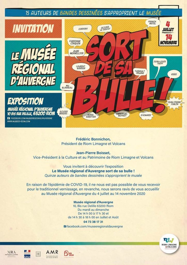 Expo BD Mu Blondeau Musée régional d'Auvergne