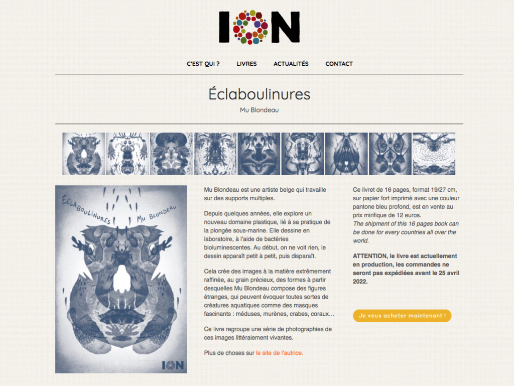 Eclaboulinures Mu Blondeau Ion Edition