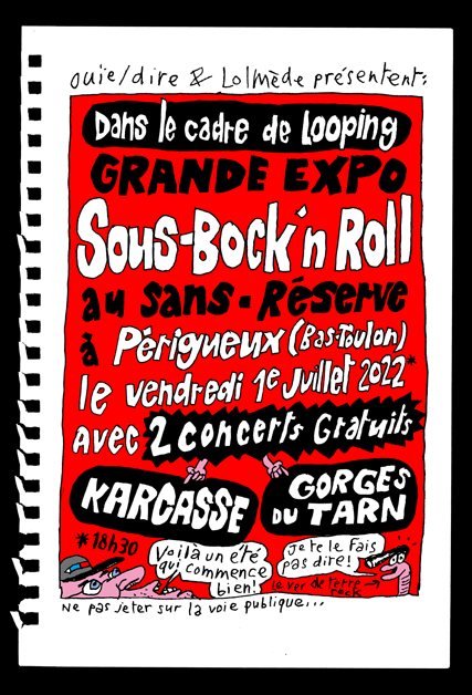 Lolmède Ouïe:Dire Expo Sous-Bock 'n Roll - Participation Mu Blondeau