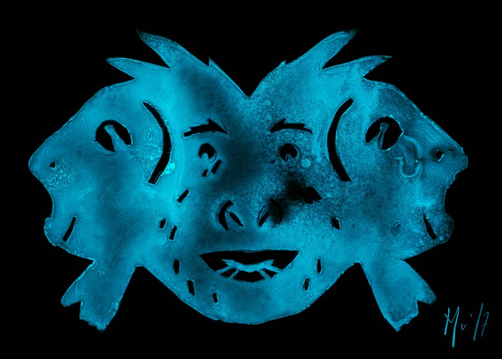Mu Muriel Blondeau Homme-poisson Bioluminescence Art Mer
