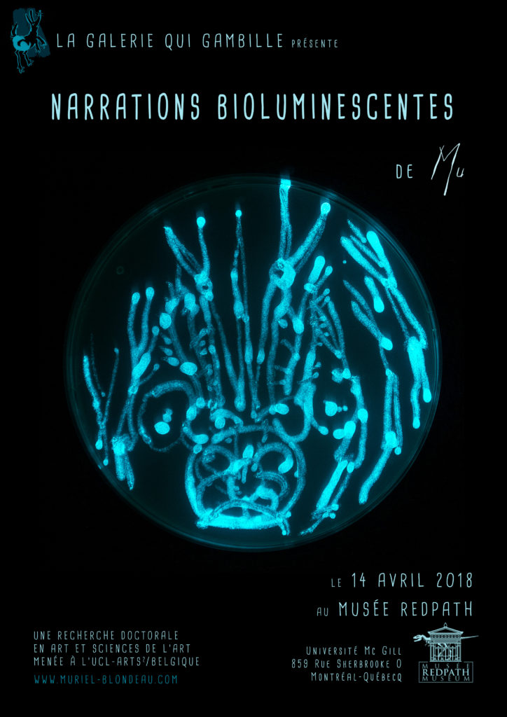 Expo Art bioluminescent Mu Musée Redpath Muriel Blondeau Montréal