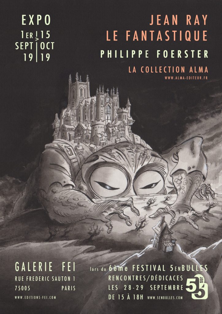 Philippe Foerster Jean Ray expo Paris 5enbulles Galerie Fei