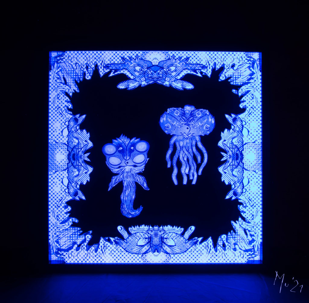 Mu Blondeau Expo Bon Vouloir Mons Marionnettes Lumière de Wood