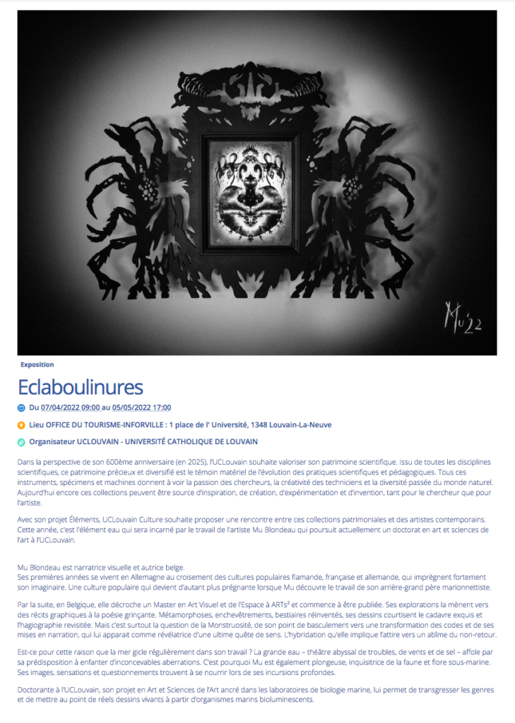 Mu Blondeau Eclaboulinures